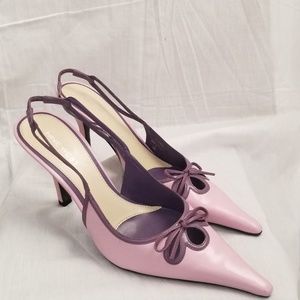 None West light purple leather shoe